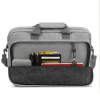 Solo New York Re : - porte-documents 15,6" - Gris-Poche frontale zippée