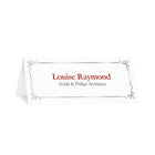 Cartons de table de luxe OverturesMD avec métallisation Embassy, métallisation argent, blanc-1