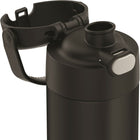 Bouteille Funtainer de Thermos, 470ml Noir Mat-Extérieur résistant à la condensation