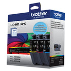 Brother - LC4013PKS Ensemble de 3 cartouches d’encre couleur à rendement standard d’origine-Intelligemment conçu pour fonctionner à l’unisson avec votre imprimante à jet d’encre Brother.