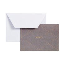 Mara-Mi - Note de remerciement - 3,5 x 5 - Merci - Paquet de 20-Cartes muettes de remerciement