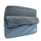 10 po Housse de Protection Ordinateur Portable, Laptop Sleeve Case PC Netbook Ultrabook Sacoche Compatible 15-15,6 po, Bleu-Tirettes de fermeture éclair de VanGoddy chromées