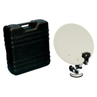 Digiwave – Antenne parabolique à source décalée portative, 16 x 13 x 13 (po), gris-Antenne parabolique portative pour utiliser dans un camp