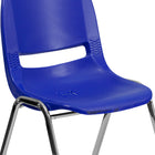 Flash Furniture - Chaise coquille marine ergonomique et empilable de la série HERCULES avechauteur de siège de 18 po.-Le dossier ventilé permet la circulation de l'air