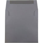 JAM Paper Enveloppes carrées format invitation avec fermeture gommée, 8 1/2 x 8 1/2 po, gris foncé, 100/paquet-Taille : 8 1/2 x 8 1/2 po