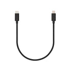 Veho - Câble de charge et de synchronisation Pebble USB-C vers Lightning 0.2 m/0.7 pi - Noir-Compatible avec les prises et appareils Apple