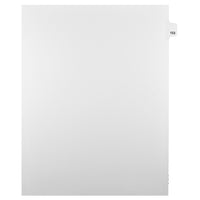 Markmaker - Intercalaires imprimes Legal, Blanc, 1/25th coupe, format lettre, sans trous, 25 tabs/PQT, 5 PQT/Boite, Numero 153-Intercalaires imprimes Legal
