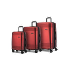 Bugatti - Ensemble de 3 valise rigide ABS - Rouge-Fabriqué en plastique léger et résistant 100% recyclé (PET)