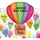 Rosedale - Carte de voeux, anniversaire 50 ans, ballons-Qualité boutique de cartes de souhaits