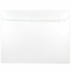 JAM Paper - Enveloppes de catalogue pour livrets 10 x 13 avec fermeture autocollante - Blanc - paquet de 25-Couleur blanche