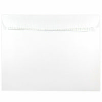 JAM Paper - Enveloppes de catalogue pour livrets 10 x 13 avec fermeture autocollante - Blanc - paquet de 25-Couleur blanche