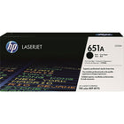 HP - Cartouche de toner noir LaserJet d'origine 651A (CE340A)-Couleur : noir