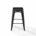 Plata Decor - Tolix 26"H Tabouret - Noir - paquet de 2-Tabouret sans dossier