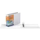 QuickFit Reliure QuickFit  View robuste, 8,5 po x 11 po, orientation paysage, anneaux ronds 2 po, Blanc, paquet de 4-Capacité de 400 feuilles