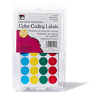 Charles Leonard – Étiquettes de 3/4 po à code de couleurs, couleurs variées, 1000 étiquettes, 12000/paquet (CHL45100)-Étiquettes à code de couleurs