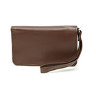 Ashlin Sac-pochette à dragonne VITA pour téléphone intelligent iPhone 7 et iPhone 6, brun foncé-Section de pièce d’identité et porte-monnaie à l’intérieur.