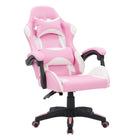 Chaise de jeu Ravagers de CorLiving - Rose/Blanc-Les accoudoirs s’inclinent avec la chaise pour plus de confort