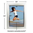 Elementals - Cadre photo - 5 po l x 7 po H (13 cm l x 18 cm H) - Perle blanche - Paquet de 10-Exposez des œuvres d'art et des tirages de photos d'amis, de famille, de vacances et plus encore