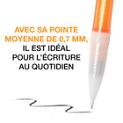 BIC - Porte-mines très étincelants - 0,7 mm - Paquet de 24-La mine à écriture fluide ne fait pas de taches et s’efface proprement.