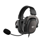 Havit H2002D Metal Gun 3,5 mm Casque de jeu magnétique avec microphone détachable pour PC, PS4 et Xbox-Casque de jeu avec microphone