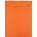JAM Paper - Enveloppes Colourées pour catalogue à extrémité ouverte - 10 x 13 - avec fermeture à fermoir - orange recyclé - paquet de 25-Taille: 10 x 13 pouces
