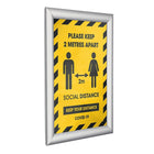 SECO Snap Affiche Cadre Cas, 8.5 x 11 pouces, Argent-8.5 po x 11 po
