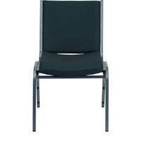 Flash Furniture – Chaise empilable robuste verte à motifs à revêtement Hercules rembourrée de 3 po-Chaise empilable multi-usages