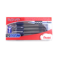 Pentel® - Stylos à bille R.S.V.P., 0,7 mm, bleu, paq./12-Bien équilibré, ce stylo durable est un choix populaire.