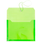 JAM Paper Enveloppe de plastique à extension, fermeture élastique, vert lime, 12/paquet-Enveloppe en plastique vert lime