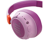 JBL - JR 460NC Casque circum-auriculaire sans fil à réduction de bruit pour enfants - Rose-Communication avec le micro intégré
