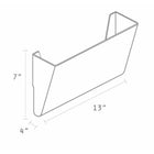 Storex classeur murale - format lettre - transparent - paquet de 18 - 6 Set de 3-Construction durable, ne se fissure pas ou se déformer