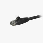StarTech  Câble de raccordement Ethernet Cat6 avec connecteurs antiaccrochements RJ45, 14 pi, noir (N6PATCH14BK)-Gaine en PVC noire pour vos connexions en codes de couleur