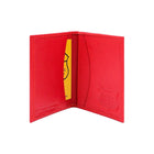 Designer Ashlin  Etienne Rfid Blocking Slim Porte-cartes de visite  Cuir de vachette grainé  Rouge-Pourquoi vous devez utiliser un cas de blocage RFID ASHLIN. Protégez vos informations lorsque la carte ou le passeport est dans le cas jusqu'à ce que vous ouvrez le portefeuille pour utiliser la carte.