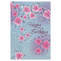 Rosedale – Cartes de souhaits et enveloppes, Happy Birthday, 5 1/2 x 8 po, 12/paquet (15730)-Imprimées sur papier cartonné non couché de haute qualité
