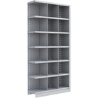 Metalware – Étagère enclenchable RK264, 7 tablettes, 36 x 12 x 76 po, gris pâle-Système de tablettes ajustables offrant un espace de rangement solide, mais économique qui convient à vos besoins