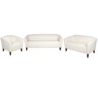 Flash Furniture – Mobilier de réception série HERCULES Imperial, blanc (111SETWH)-Ensemble de réception contemporain