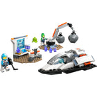 LEGO - La découverte du vaisseau spatial et de l'astéroïde City - 126 Pièces-Un vaisseau spatial jouet, une grue, un laboratoire, une météorite, 2 figurines et une figurine d'extraterrestre