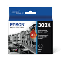 Epson - T302 Cartouche d'encre - Grande capacité - Noir-Textes nets et couleurs brillantes pour des impressions de grande qualité, encre à séchage rapide