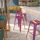 Tabouret de bar sans dossier de 30 po, intérieur/extérieur, violet (ET-BT3503-30-PUR-GG)-4