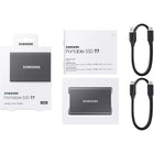 Samsung T7 1To USB 3.2 Gen. 2 Disque SSD Portatif - Gris-C'est entouré dâ'un boîtier métallique qui protège les données contre les chutes allant jusqu'à 6 mètres