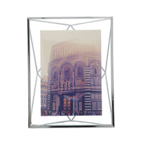 Umbra – Présentoir à photographies Matrix 5 po x 7 po, chrome (313015-158)-Support mural ou de bureau