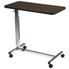 Drive Medical - Table de lit à plateau non inclinable, chromé-Possibilité de relever ou d'abaisser le plateau de 28 à 45 pouces.