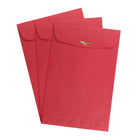 JAM Paper Enveloppes recyclées avec ouverture à lâ€™extrémité, 6 x 9 po, rouge, 25/pqt (87881a)-Fermeture à fermoir