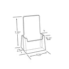 Azar Displays – Porte-brochures à trois volets pour comptoir, 100/paquet (252012-100PK)-7 1/4 haut. x 4 1/8 larg. x 2 3/4 prof. (po)
