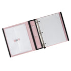 Staples - Reliure Better Binder - 1½ po - rose-Pochette verticale intérieure non collante pour garder les feuilles en place