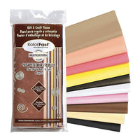 Pacon Kolorfast 30" x 20", papier de soie multiculturel, assorti, 20 feuilles, paquet de 160-Cet assortiment de tissus aide à rendre plus réalistes les projets « fabriquant des personnes »