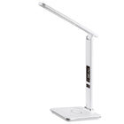 Sheffield Home - T-Bar Lampe LED à Chargement Sans Fil Avec Affichage du Calendrier LCD - Blanc-Lampe De Travail à LED