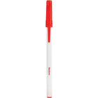 Baseline - Stylos à bille transparents Stick – 1,0 mm – couleurs variées – paquet de 50-Pour des traits nets et clairs