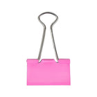 JAM PaperMD – Pinces relieuses, moyennes, 1,25 po/32 mm, rose, 30/paquet-Plastique rose
