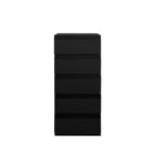 Simply - 5 Tiroir Métal Rang - Noir-Armoire utilitaire à 5 tiroirs